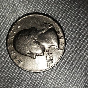 1965 Silver U.S. Quarter No Mint Mark!